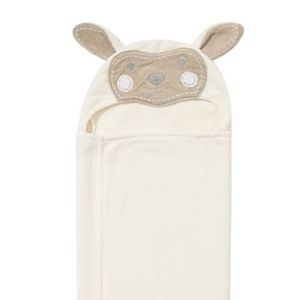 Pottery Barn Kids Nursery Wrap Towel Cream Lamb